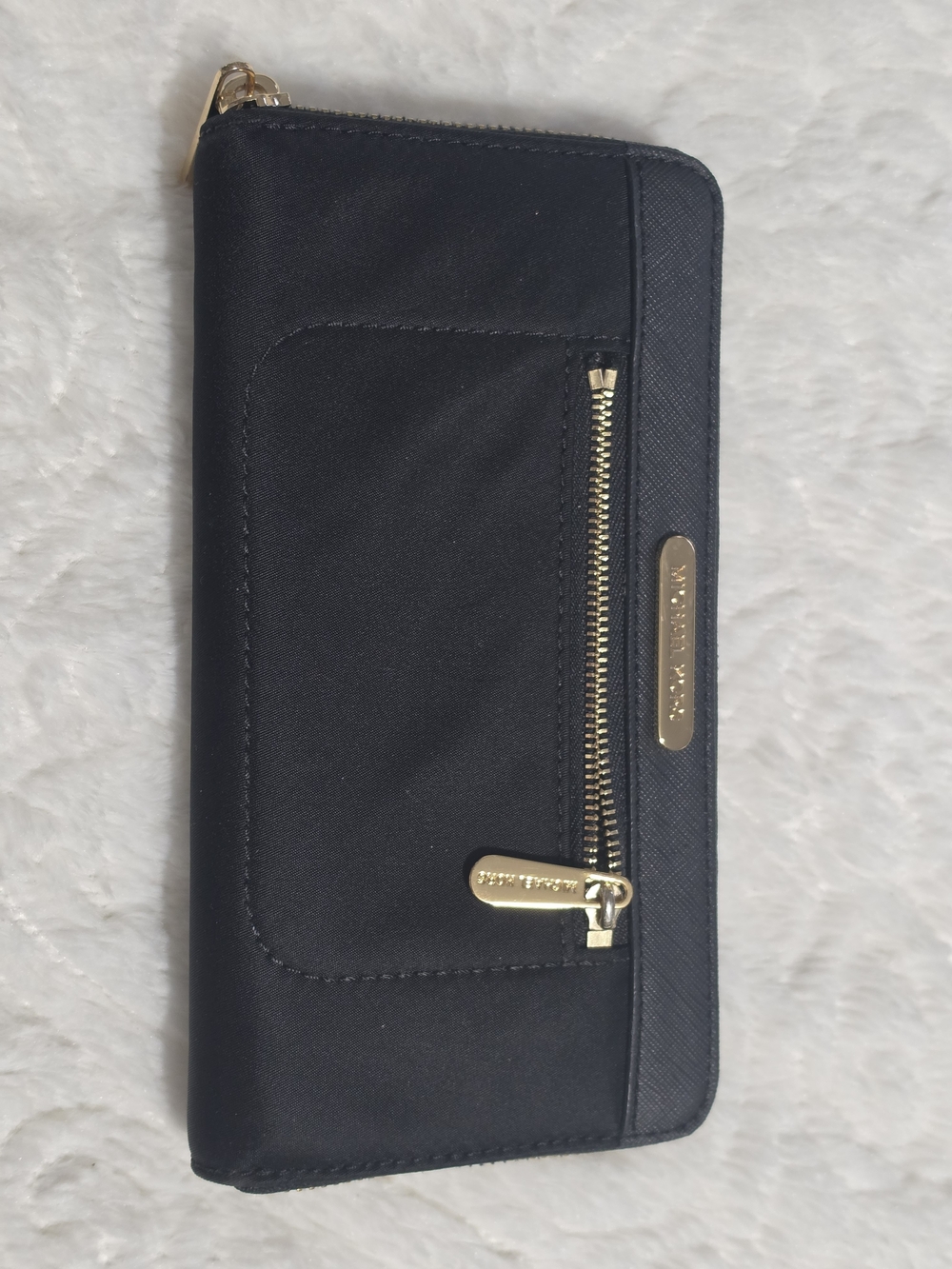 Michael Kors Black Wallet with Gold Hardware